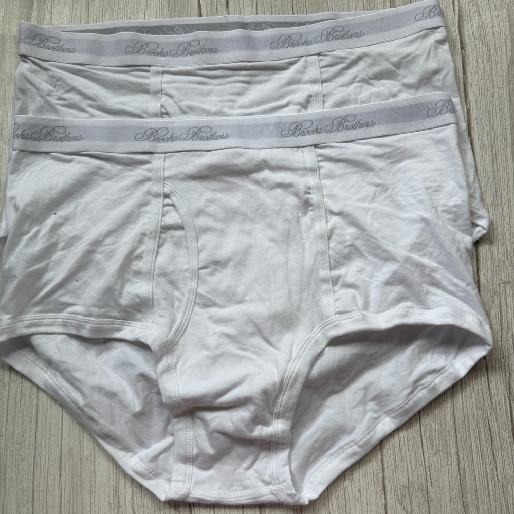 Brooks Brothers Cotton Briefs - 2 Pack Size L
